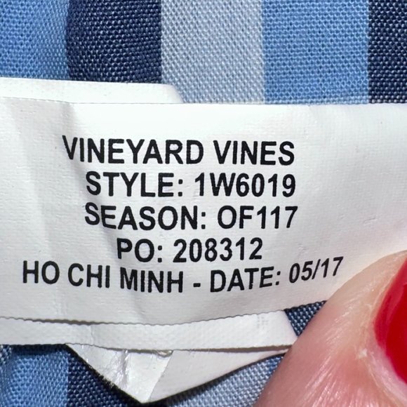 Vineyard Vines Slim Fit Whale Shirt Style# 1W6019 100% Cotton Plaid Size XS - Picture 6 of 6